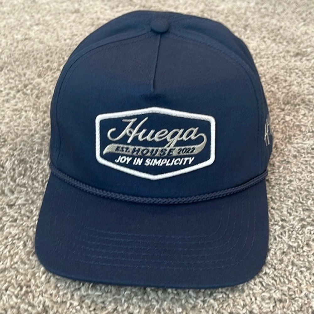 EUC HUEGA HOUSE Navy Blue Trucker Rope Snapback Hat